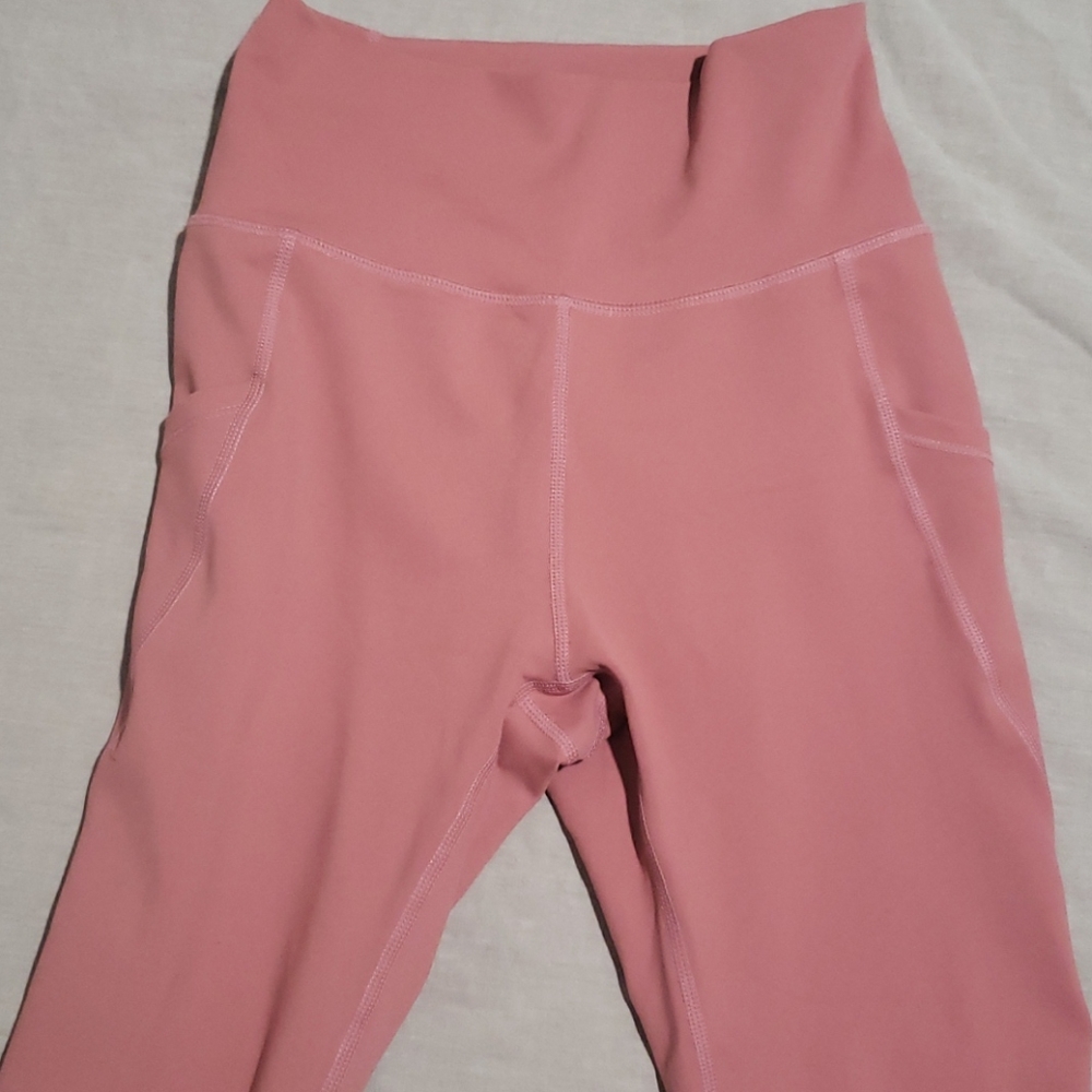 Halio blush pink leggings with pockets